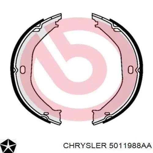 5011988AA Chrysler Zapatas de freno de estacionamiento