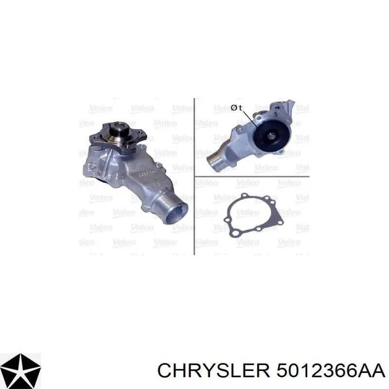 5012366AA Chrysler bomba de agua