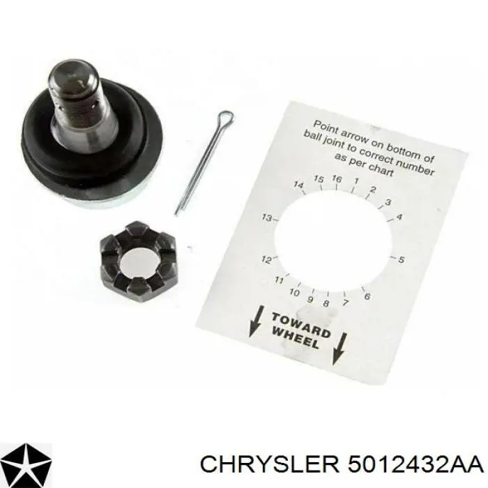 Comprar 5012432AA Chrysler Rótula inferior y superior, juego