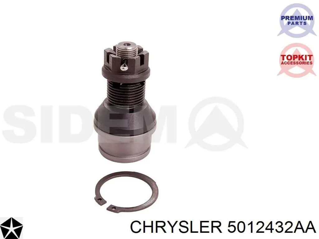 Rótula inferior y superior, juego Chrysler 5012432AA precio, desde 42,66 EUR