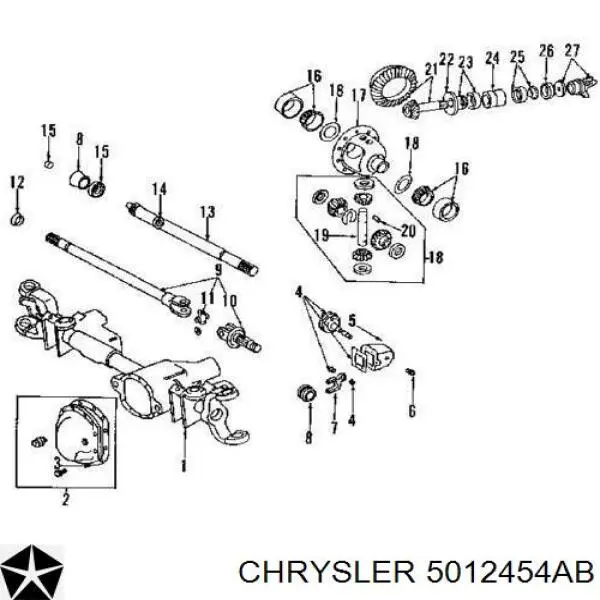Retén del piñón del diferencial delantero Chrysler 5012454AB precio, desde 25,66 EUR