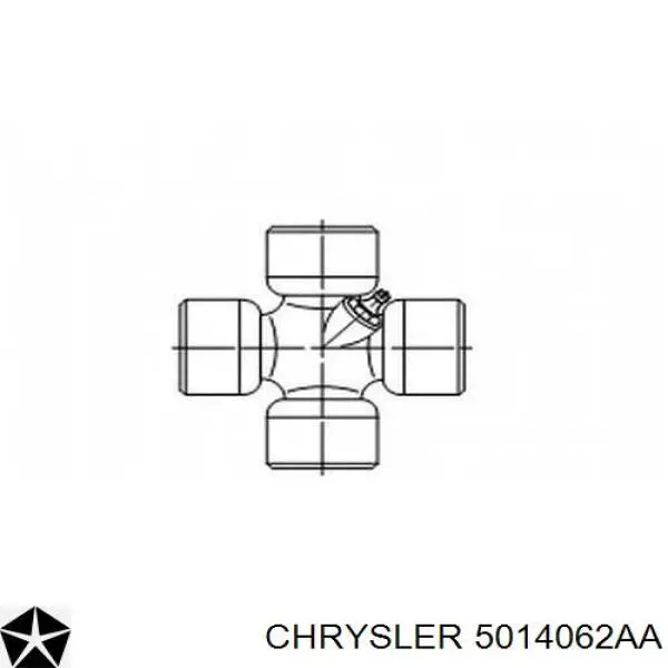 5014062AA Chrysler cruceta de árbol de cardán trasero