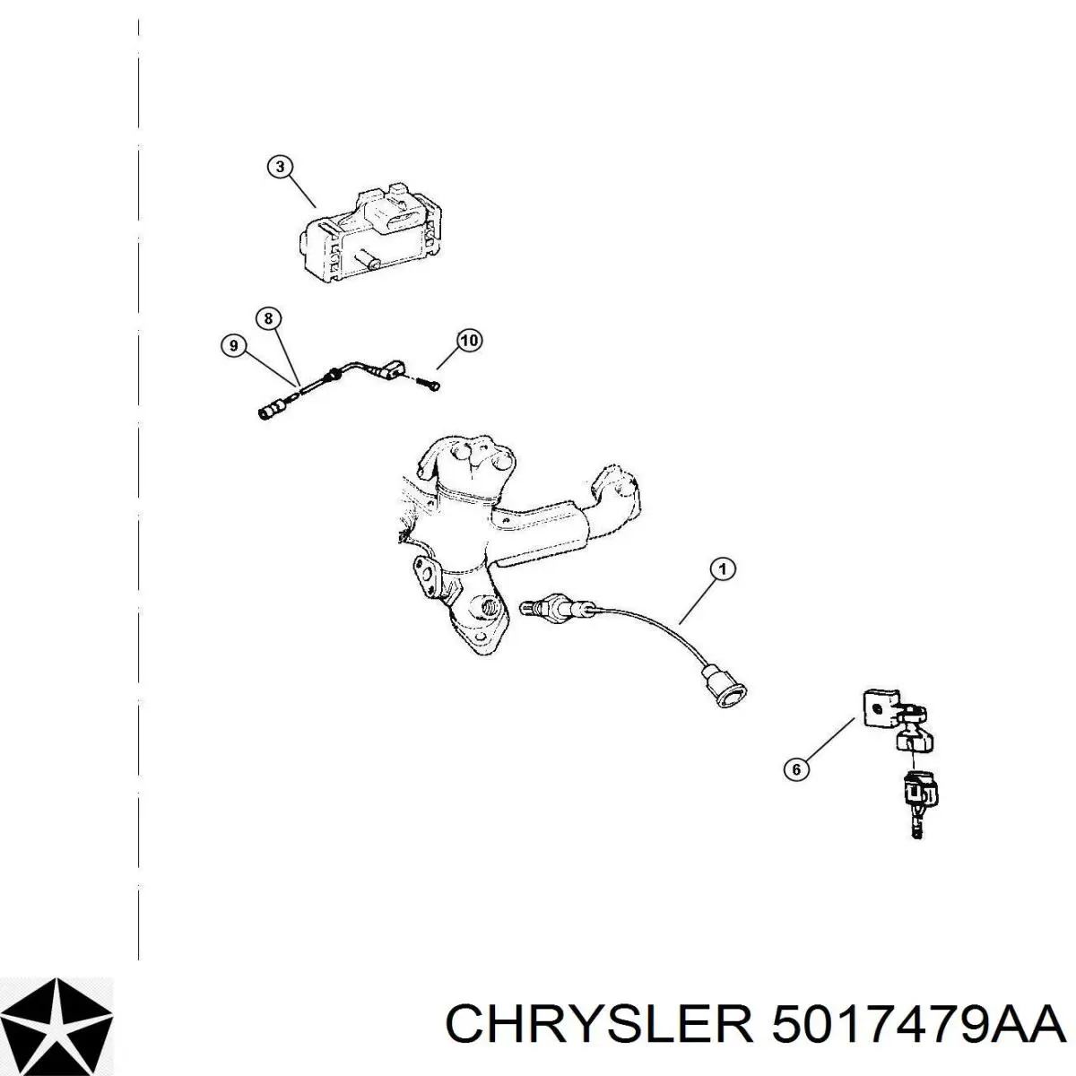 5017479AA Chrysler sensor tps