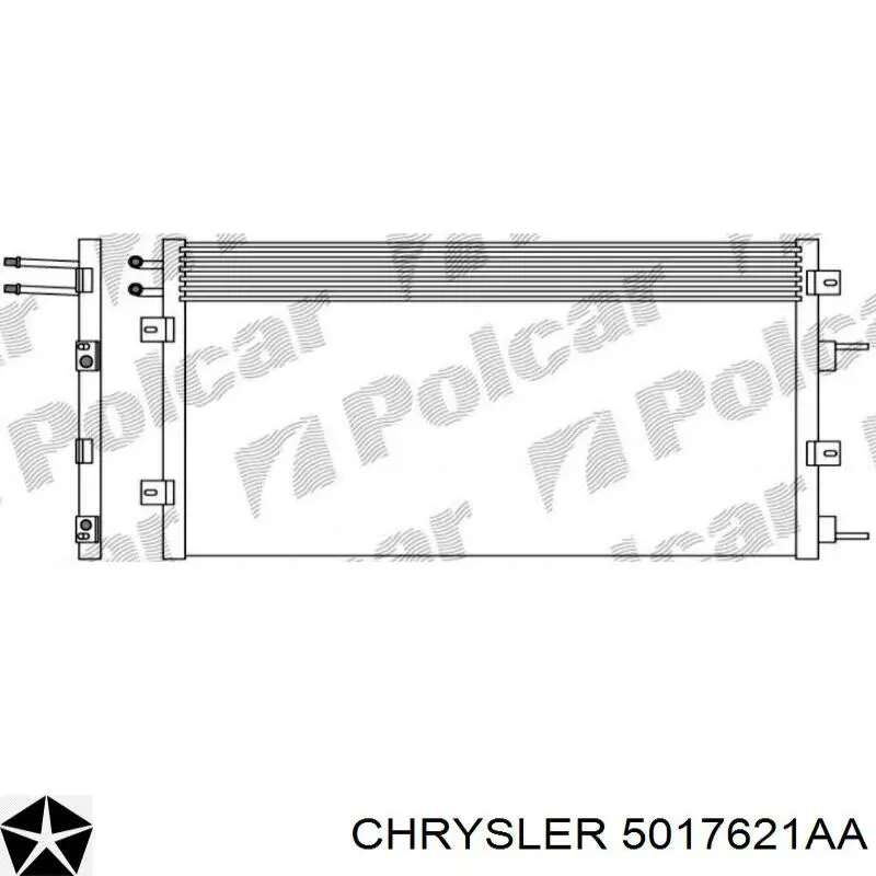 05143537AB Chrysler Radiador de aire acondicionado