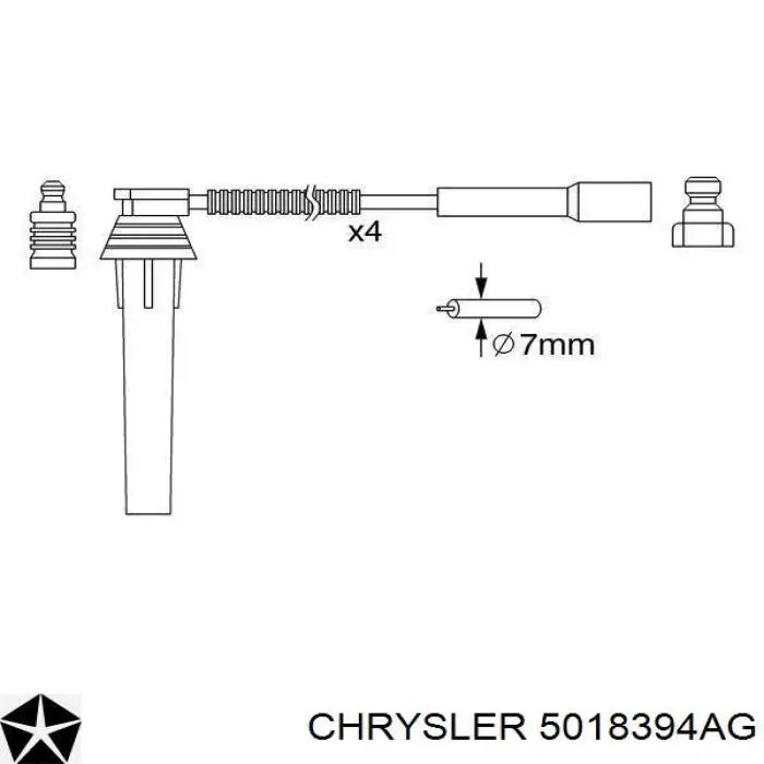 Comprar 5018394AG Chrysler Cable de bujía
