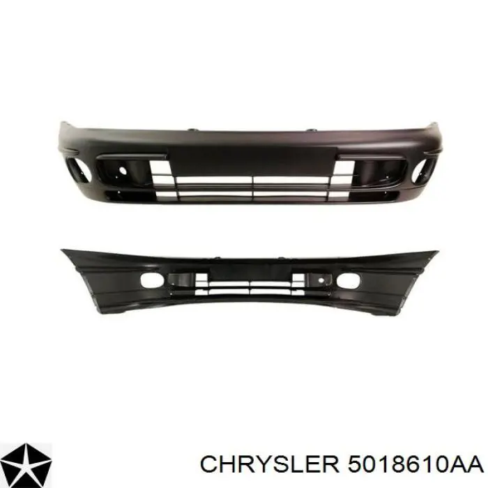 5018610AA Chrysler parachoques delantero