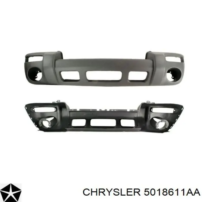 5018611AA Chrysler parachoques delantero