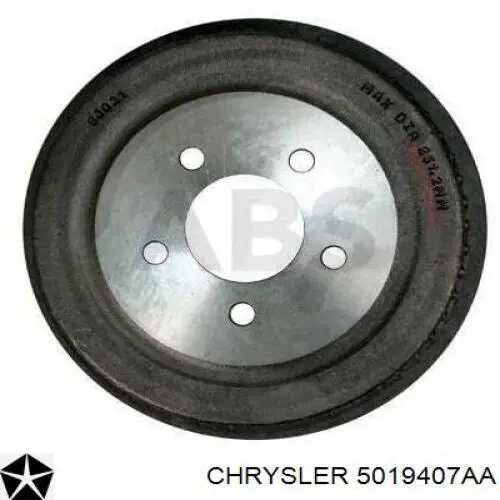Tambor de freno trasero Chrysler 5019407AA precio, desde 59,45 EUR