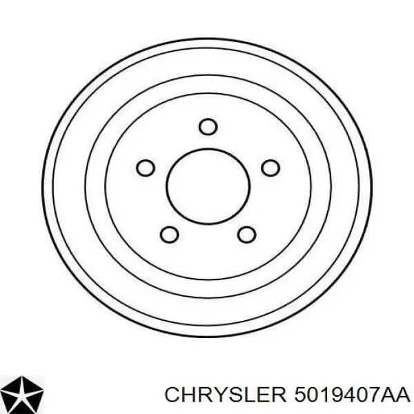 Comprar 5019407AA Chrysler Tambor de freno trasero
