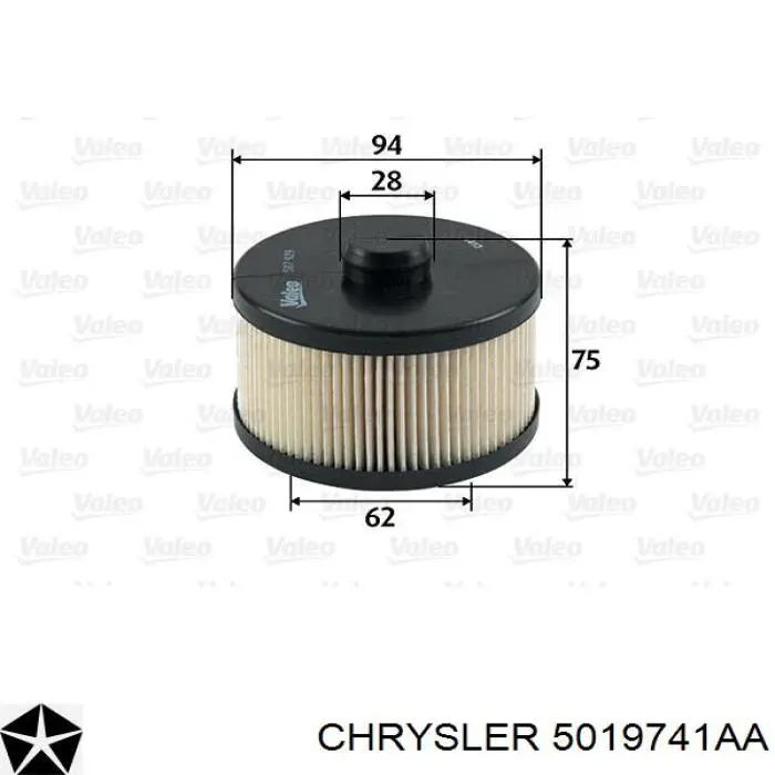 5019741AA Chrysler filtro combustible