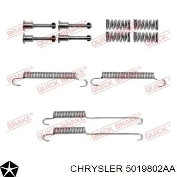 Pastillas de freno de mano Chrysler 5019802AA