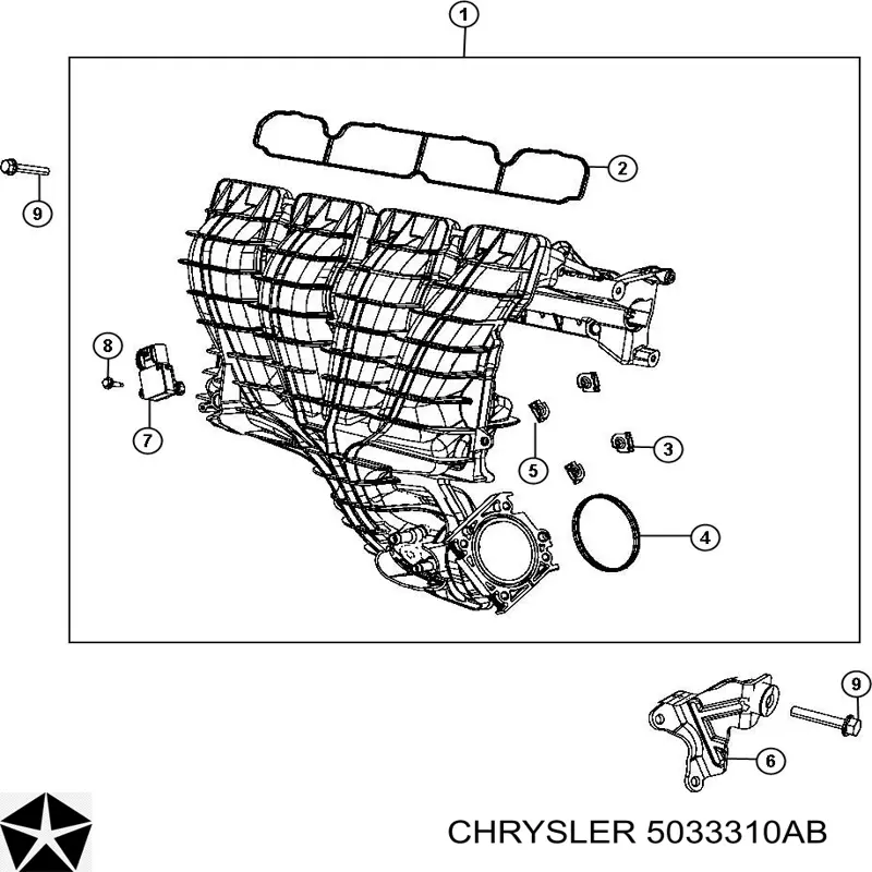 Comprar 5033310AB Chrysler Sensor de presión del colector de admisión