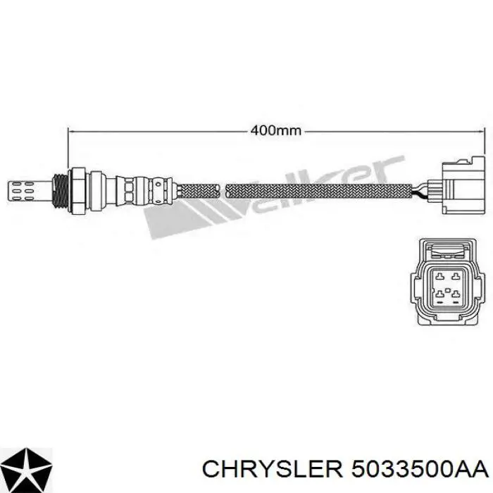 Sensor de oxígeno previo al catalizador 5033500AA Chrysler