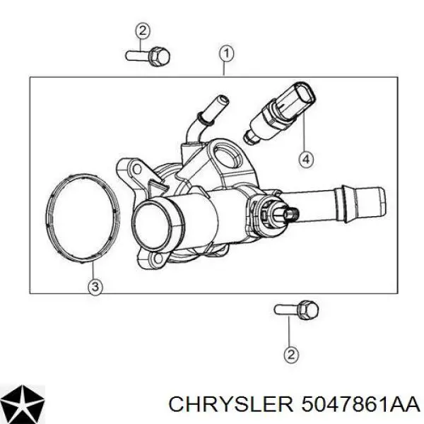 5047861AA Chrysler termostato, refrigerante