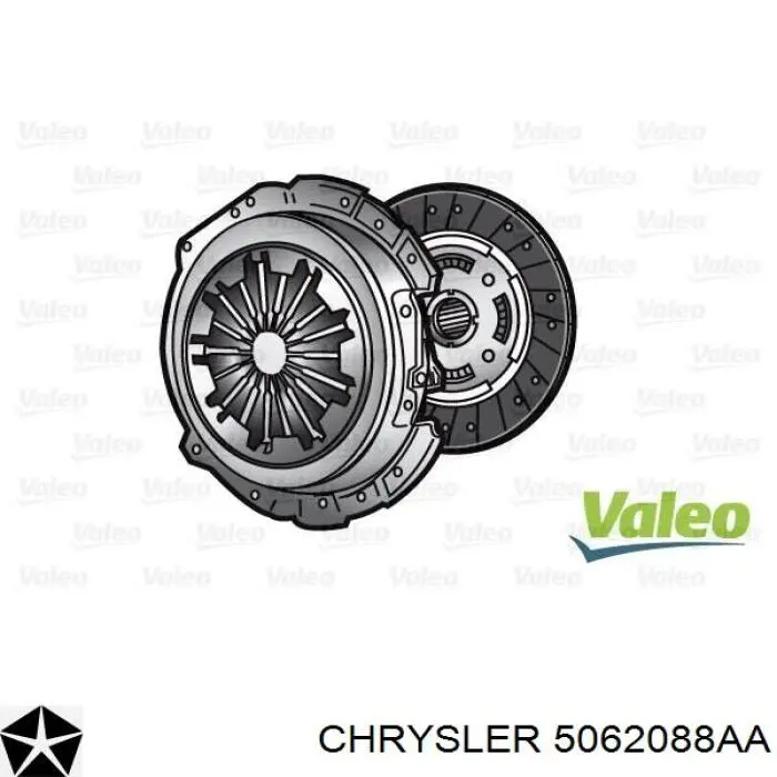 5062088AA Chrysler kit de embrague (3 partes)