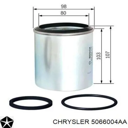 5066004AA Chrysler filtro combustible