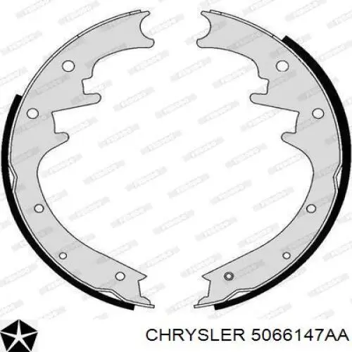 5066147AA Chrysler zapatas de frenos de tambor traseras