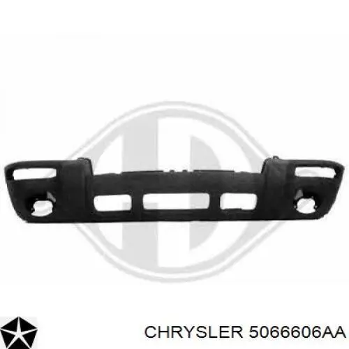 5066606AA Chrysler parachoques delantero