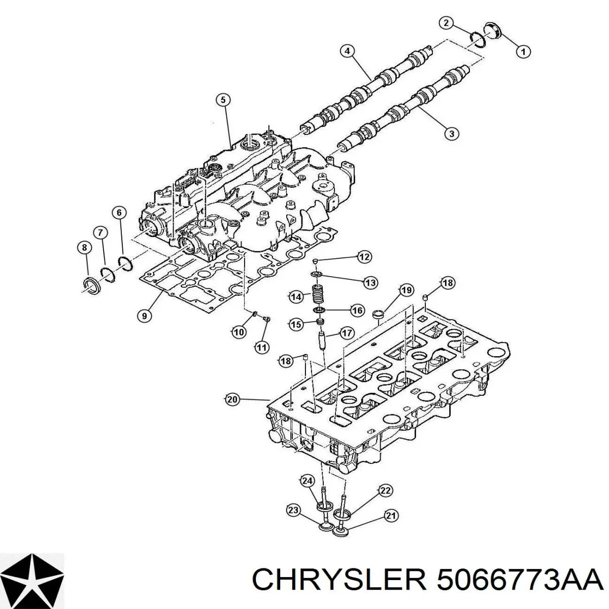 Guía de válvulas Chrysler 5066773AA precio, desde 7,55 EUR