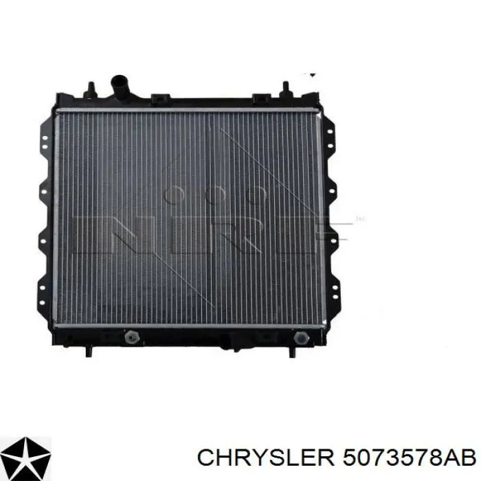 5073578AB Chrysler radiador refrigeración del motor