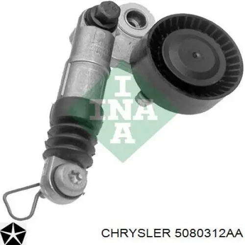 5080312AA Chrysler rodillo, correa trapecial poli v