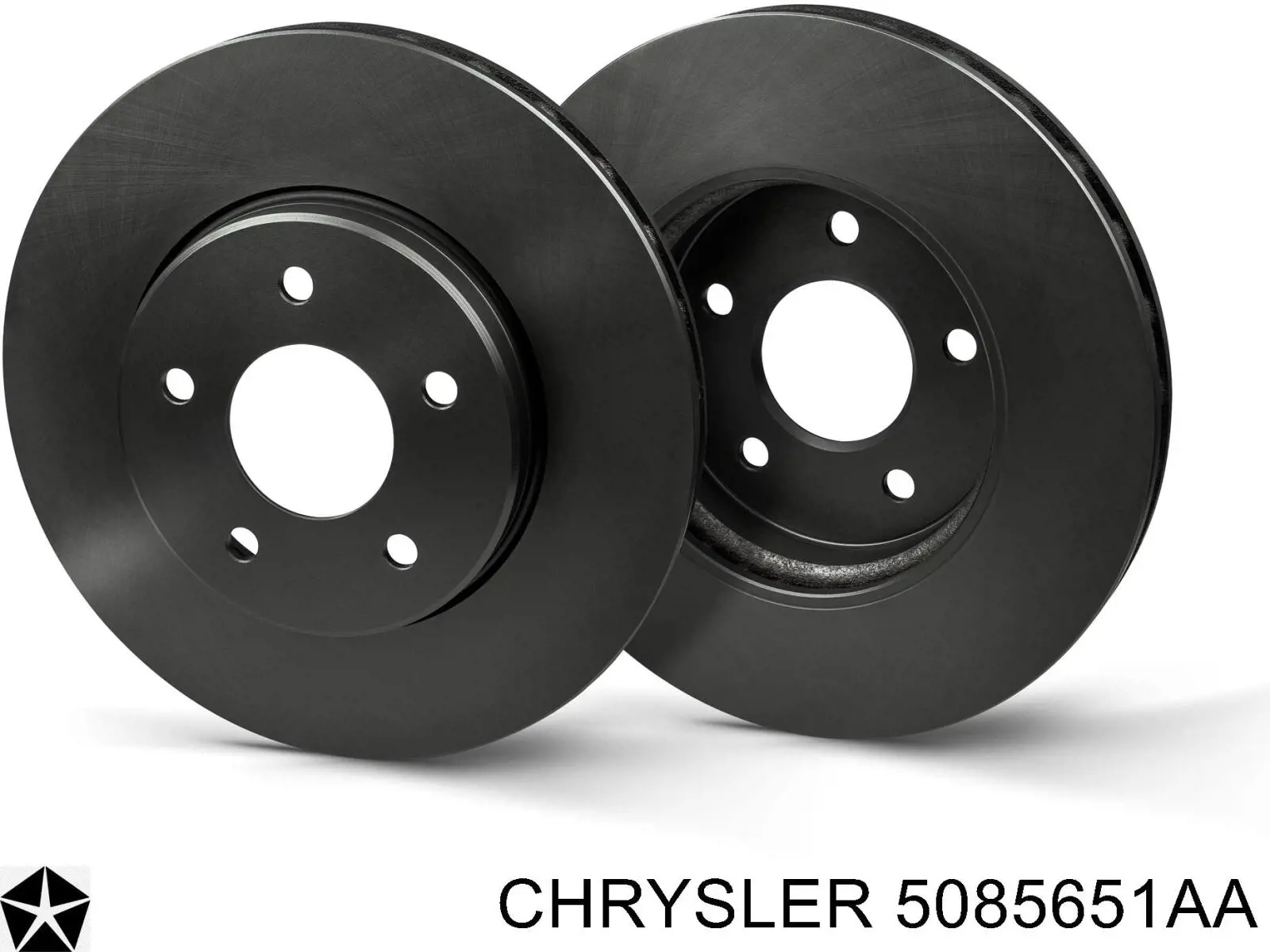 5085651AA Chrysler disco de freno trasero