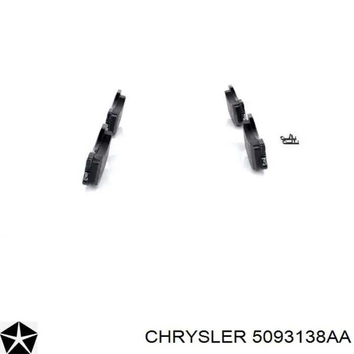 5093138AA Chrysler pastillas de freno delanteras