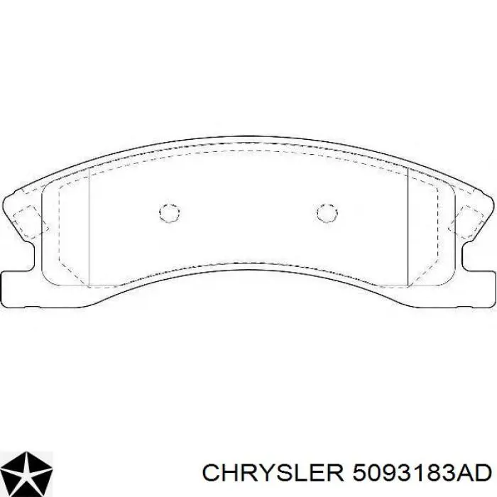 5093183AD Chrysler pastillas de freno delanteras