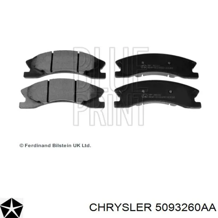 Comprar 5093260AA Chrysler Pastillas delanteras de freno