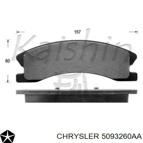 Pastillas freno delanteras Chrysler 5093260AA precio, desde 33,91 EUR