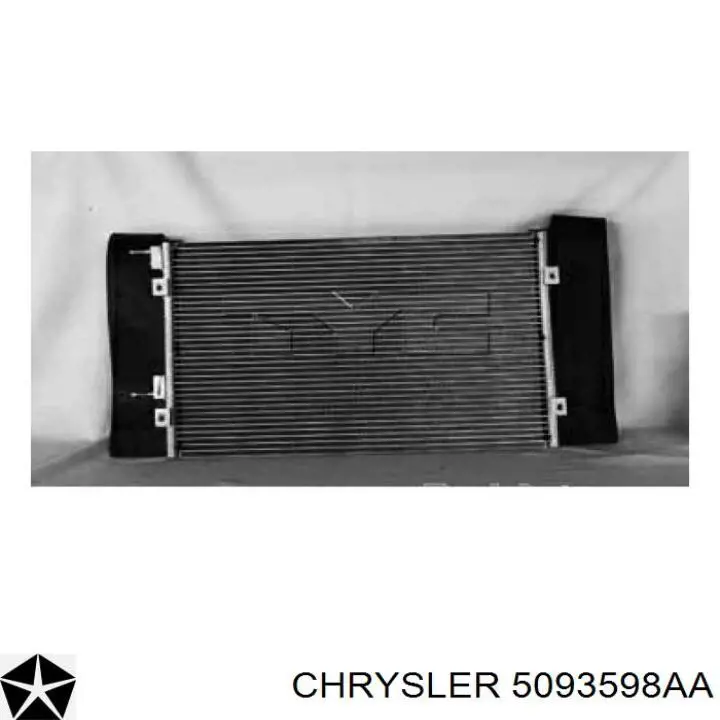 5093598AB Chrysler condensador aire acondicionado