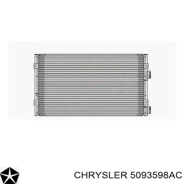 5093598AC Chrysler condensador aire acondicionado