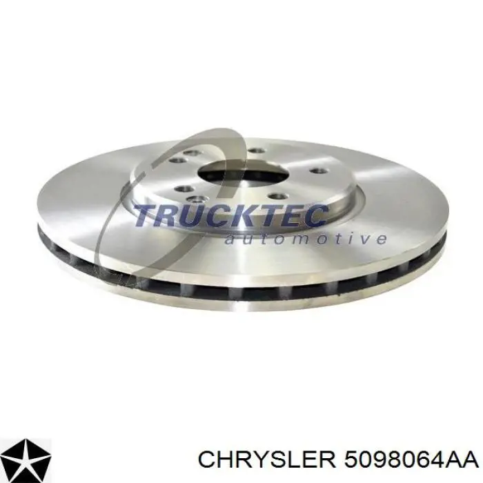 5098064AA Chrysler freno de disco delantero