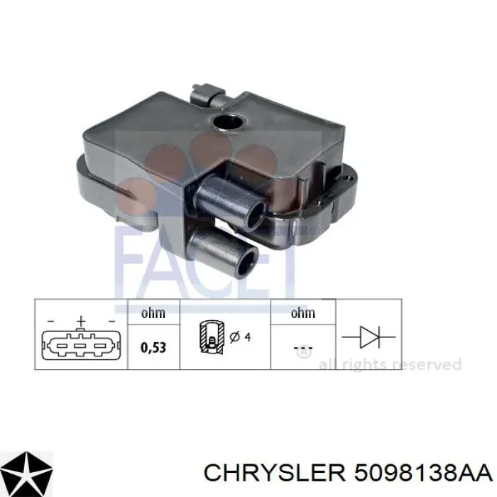 5098138AA Chrysler bobina de encendido