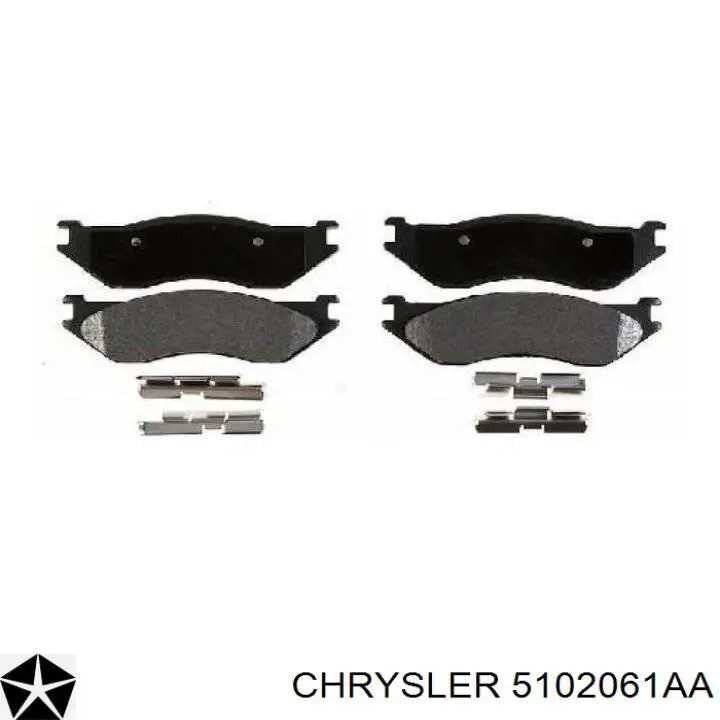 5102061AA Chrysler Pastillas delanteras