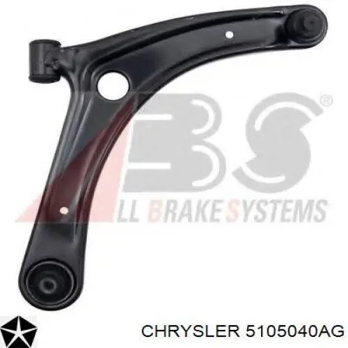 Brazo inferior derecho de la suspensión delantera Chrysler 5105040AG precio, desde 42,50 EUR