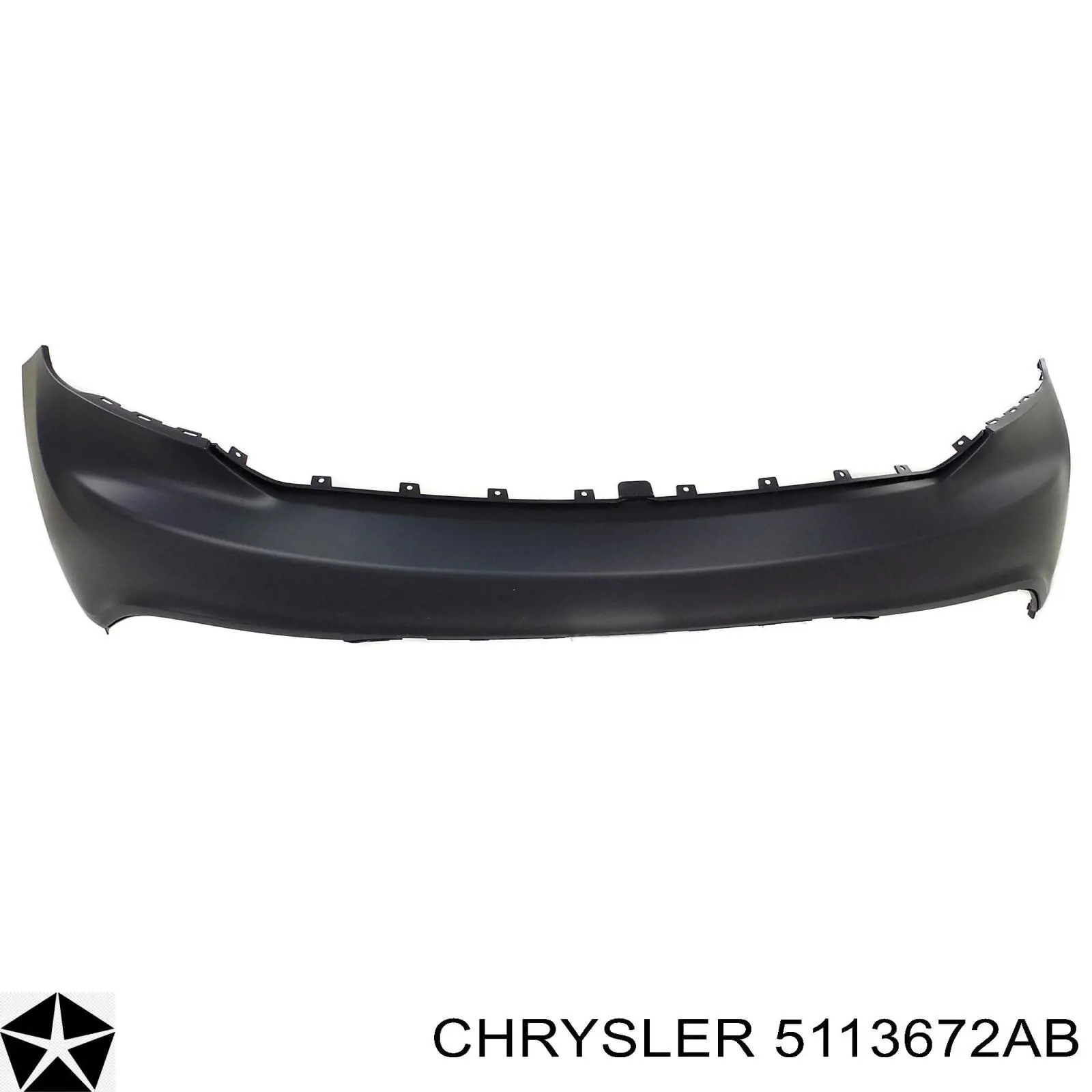 5113672AB Chrysler parachoques delantero, parte inferior