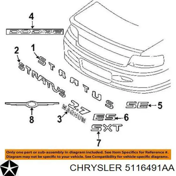 5116491AA Chrysler