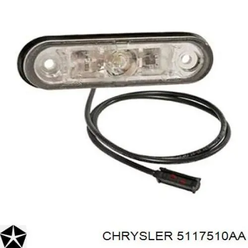 5117510AA Chrysler rodillo, correa trapecial poli v