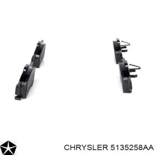 Pastillas de freno 5135258AA Chrysler