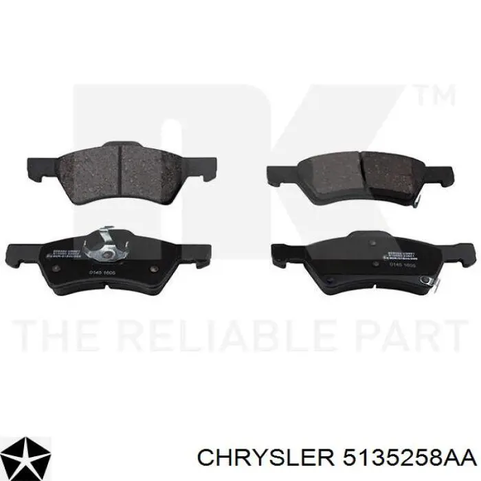 Comprar 5135258AA Chrysler Pastillas delanteras de freno