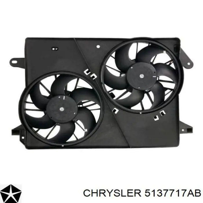 Ventilador (rodete +motor) refrigeración del motor con electromotor completo para Chrysler 300 