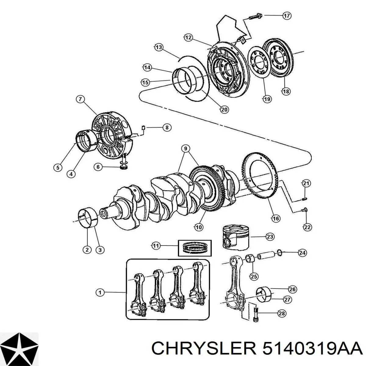 5140319AA Chrysler 