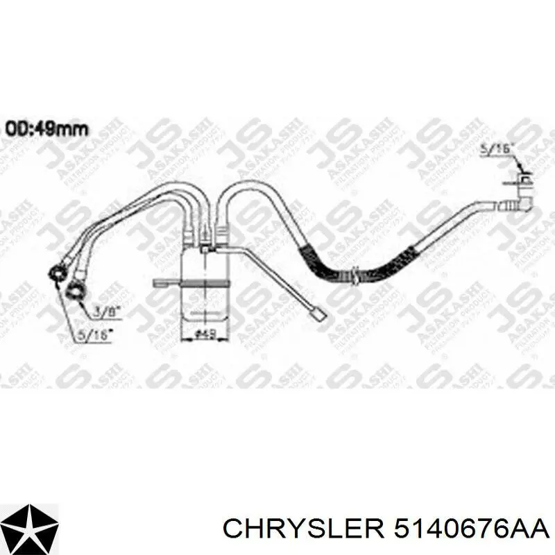 5140676AA Chrysler filtro combustible