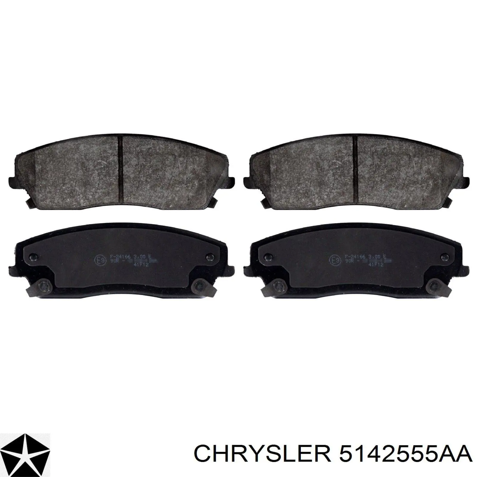 5142555AA Chrysler pastillas de freno delanteras