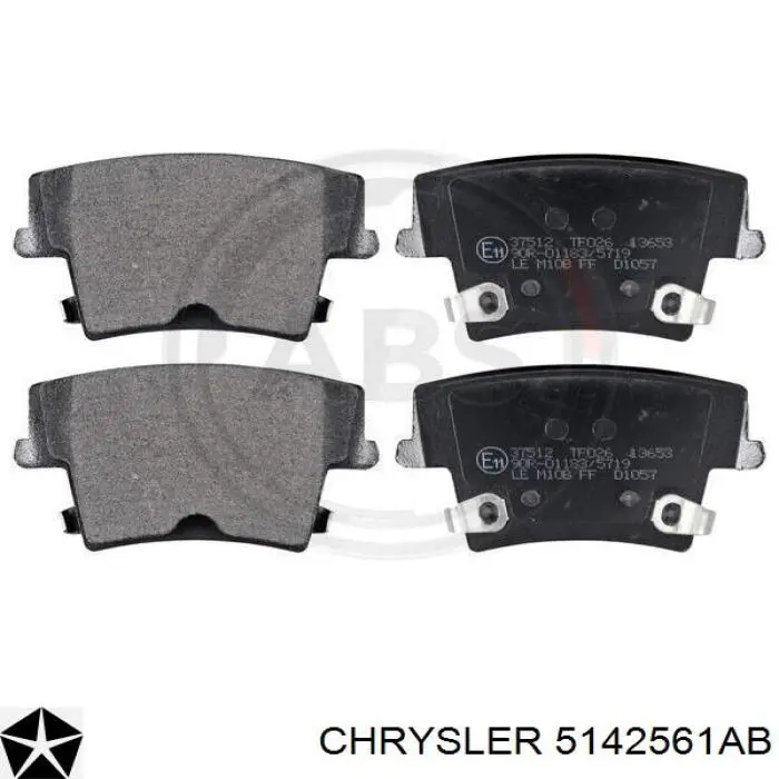 Comprar 5142561AB Chrysler Pastillas de freno traseras