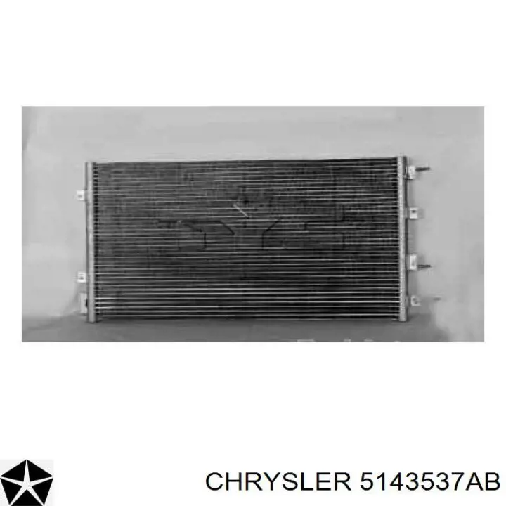 5143537AB Chrysler condensador aire acondicionado