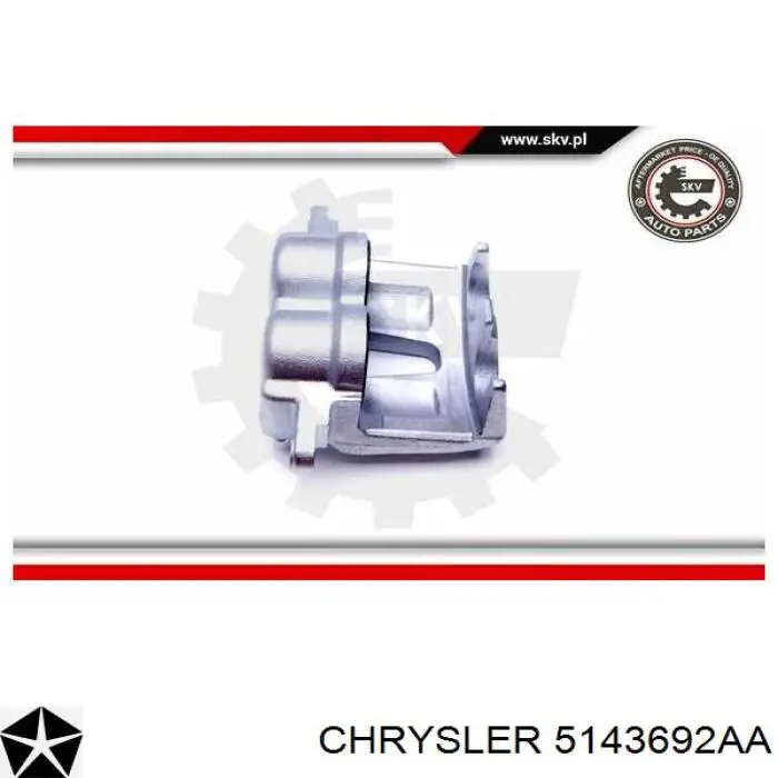 Pinza de freno delantera derecha Chrysler 5143692AA precio, desde 67,32 EUR