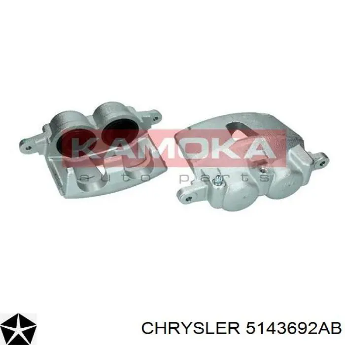 5143692AB Chrysler pinza de freno delantera derecha