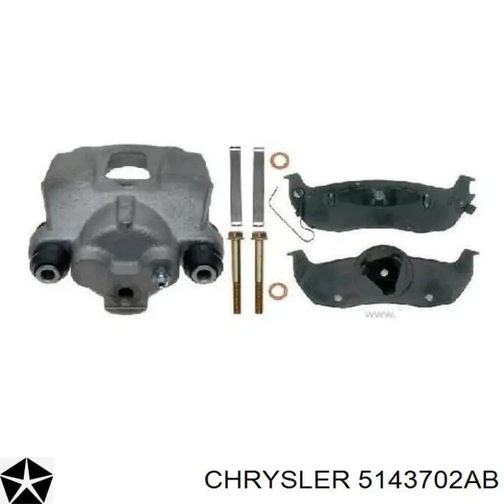 Pinza de freno trasera derecha Chrysler 5143702AB precio, desde 50,88 EUR